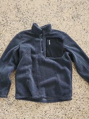 Hi-tec MensDark Gray Sherpa Half-Zip Fleece Pullover